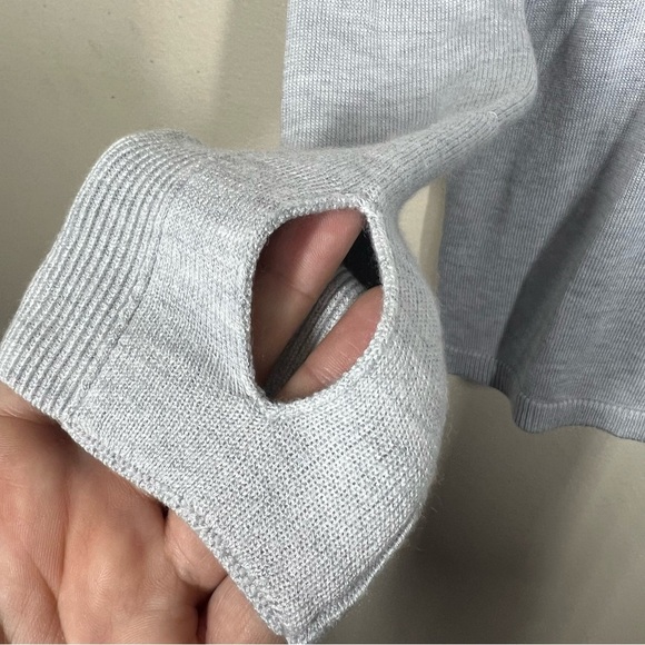 Lululemon Womens Bring it Backbend Heathered Alpine Cashmere Blend Sweater - Picture 4 of 9